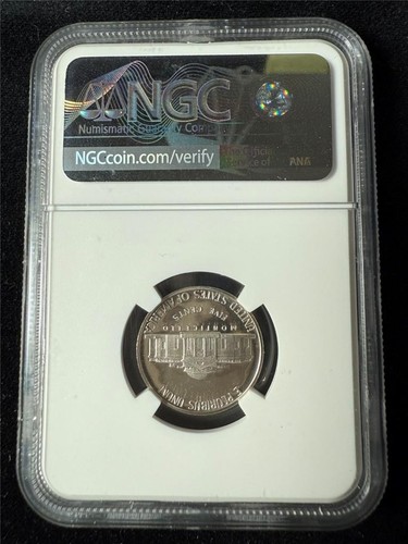 1977 S JEFFERSON NICKEL 5C PF70 ULTRA CAMEO UCAM PR70 DCAM TOP POP SKU 3676 - Picture 2 of 2