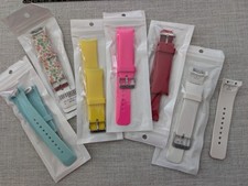 Lot of 6 Samsung Gear S2 Watch Band Replacement Straps Size L  1 bonus piece