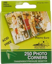 Pioneer PCR-1 Photo Corners Self Adhesive, Clear, Multicolor