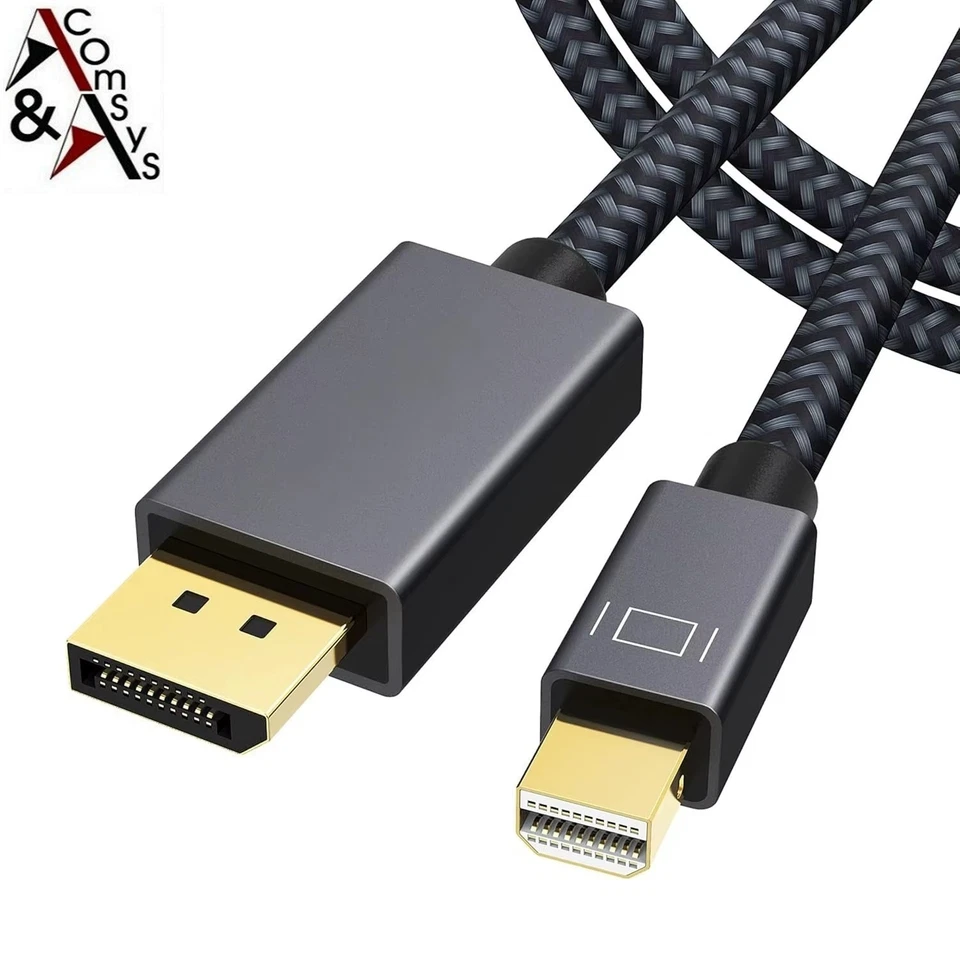 Adapterkabel 8K Mini DisplayPort zu DisplayPort Kabel Mini DP zu DP 1.4 2 Meter - Bild 3 von 4