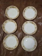 Set Of 6 Noritake 16034 Gilt Decorated Christmas Ball Fruit Sauce Dessert Bowl