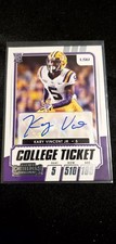 2021 Panini Contenders Draft Picks College Ticket Autographs Kary Vincent Jr. F
