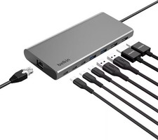 Belkin - Connect Universal USB-C 8-in-1 Dual Display Core Hub Compatible with...