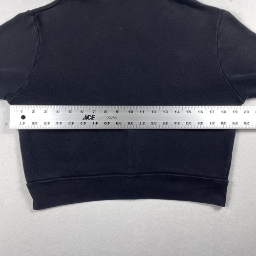 Brandy Melville Hoodie Womens Small Black Cropped Crystal Full Zip Up Sweatshirt - Picture 9 of 15