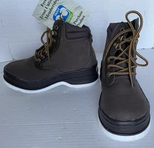Hodgman Wading Boots Fishing Women’s 8 Lake Stream 59210 Brown Lace Up Ankle
