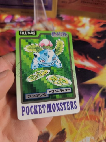 Tarjeta Pokemon Card Pocket Monsters Carddass 1997 japonés casi nuevo Ivysaur Bisaknosp - Imagen 11 de 20