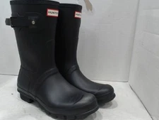 UsedVeryGood -  Hunter Women Original Short Boots, Black, US 9 / EU 40/41 / UK 7