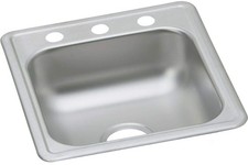 Elkay D117193 Dayton Single Bowl Drop-In Stainless Steel Bar Sink
