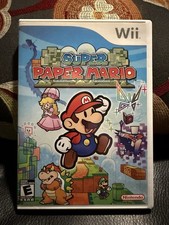 Super Paper Mario (Nintendo Wii, 2007) Complete CIB Manual NOT Tested Insert