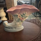 Near Mint Vintage hull Cornucopia Vase Stamped W-7-7 1/2