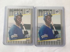 2x 1989 FLEER KEN GRIFFEY JR.  ROOKIE CARD