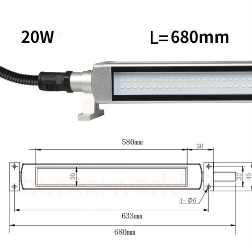 LED Fräsen CNC Werkzeugmaschinen Leuchte Werkstatt Arbeitslampe 24V 36V 220V - Bild 24 von 27