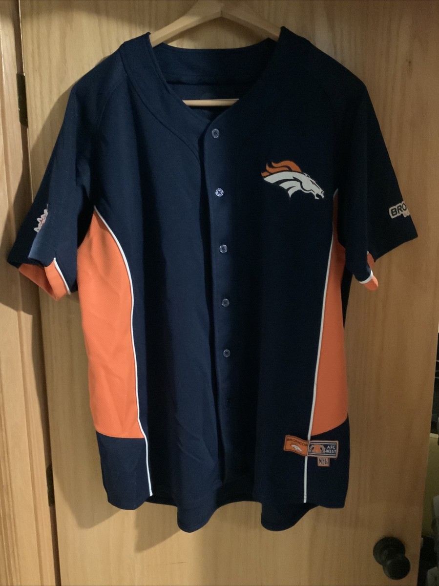 Vintage Denver Broncos SandKnit Baseball Jersey NFL