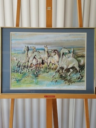 Wild Horses Manifestations Illusionary Foil Print-Large 23" x 16"-Made In France