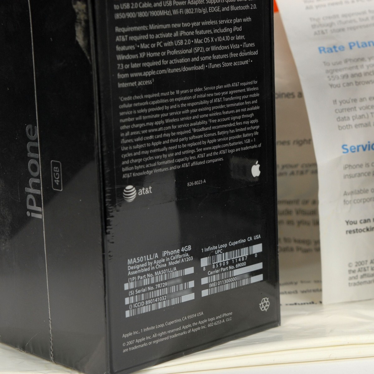 iPhone 2g 8 Gg Orange France Débloquer Année 2007 Comme Neuf