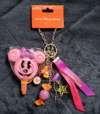 Tokyo Disney Resort Limited Halloween 2010 Mickey Mouse Ghost Keychain Strap New