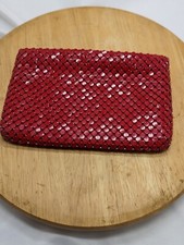 Purse, Red, Zipper Closure, 1960-70's