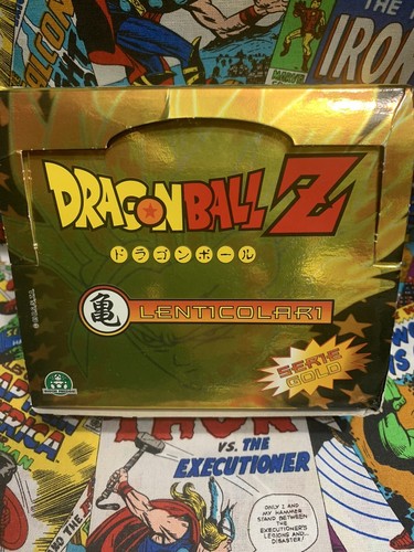 Dragon Ball Z 1989 caja abierta 24 paquetes sellados serie lenticolari dorado (caja dañada) - Imagen 4 de 10