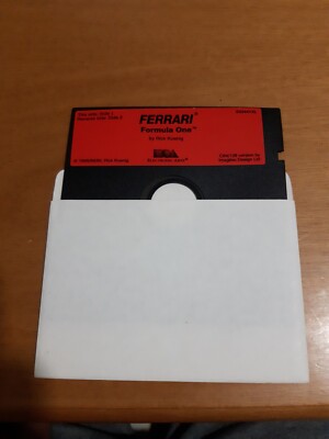 Commodore 64 Ferrari Formel 1 Diskette 5,25 Disk Vintage 