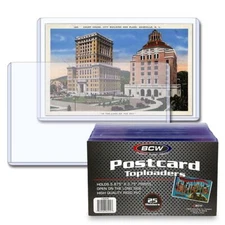 4 packs of 25 (100) BCW 5 ⅞" x 3 ¾" Postcard Topload Holders