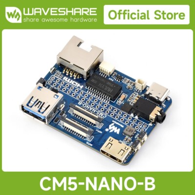 Waveshare Nano Base Board (B) for Raspberry Pi Compute Module 5 Same Size As CM5