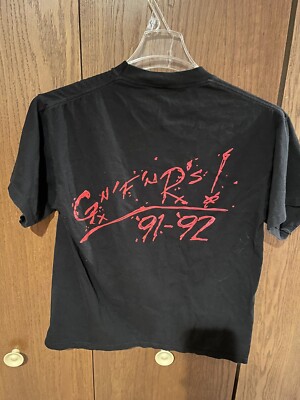 Vintage Original GUNS N ROSES 1991 Rock Tour 91-92 shirt Mens
