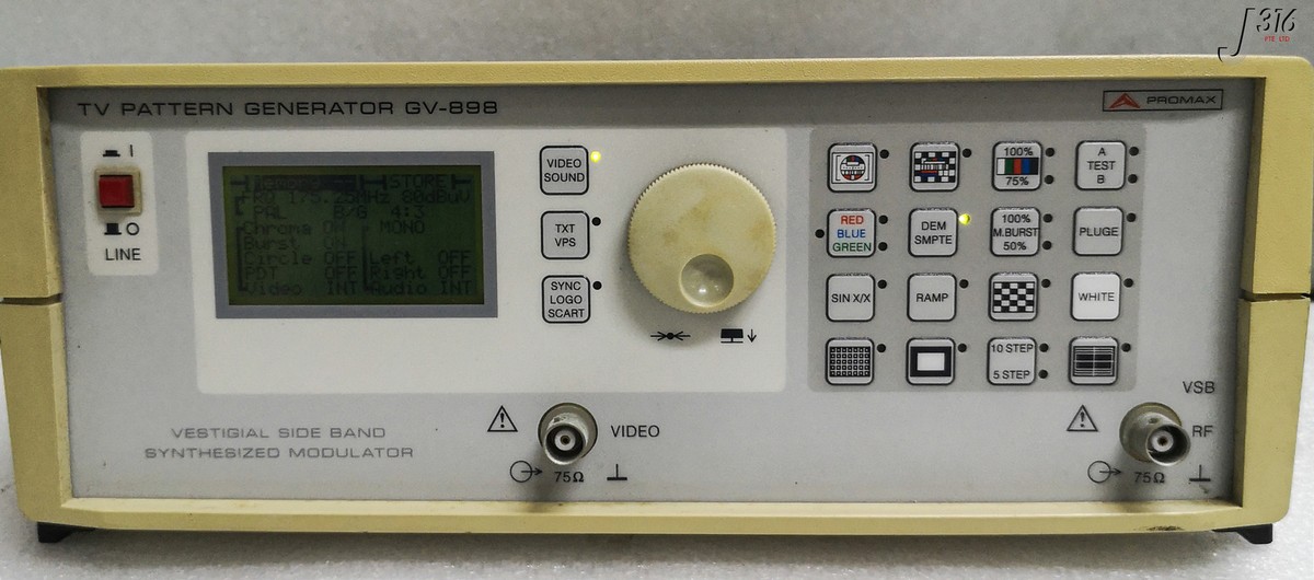 NATIONAL　TV SERVICE GENERATOR 848A 16426 PROMAX TV PATTERN GENERATOR GV898AES01 W/ INSTRUCTION MANUAL