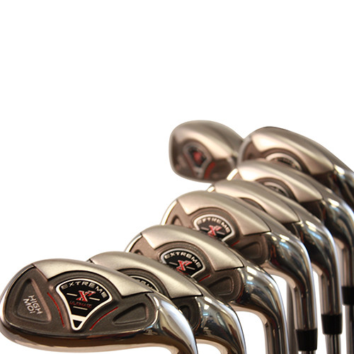 Senior Golf Clubs OVERSIZED GRIPS Graphite Mens Right Hand Iron Hybrid Set 4-SW alternate view 2