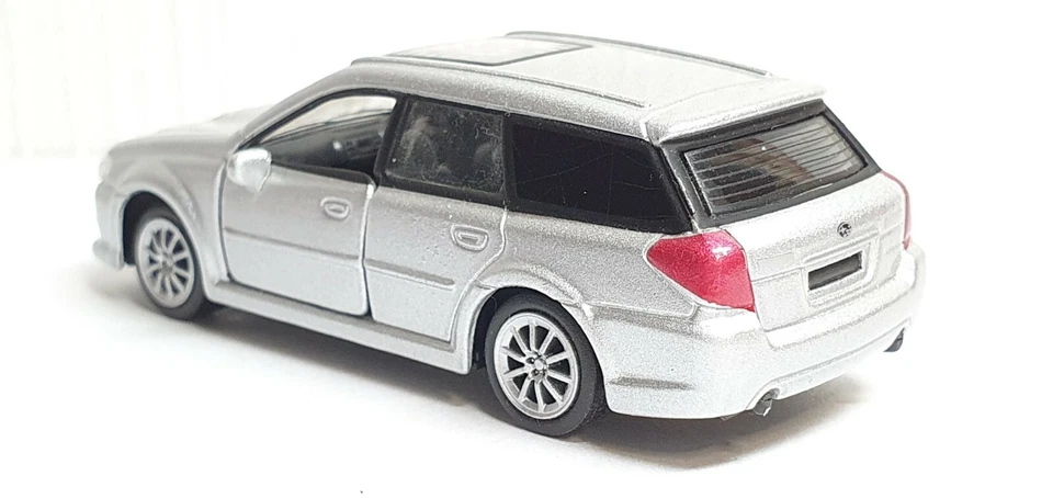 1/60 Konami J Owners Collection SUBARU LEGACY TOURING WAGON PLATEADO modelo fundido a presión Foto 3 de 3
