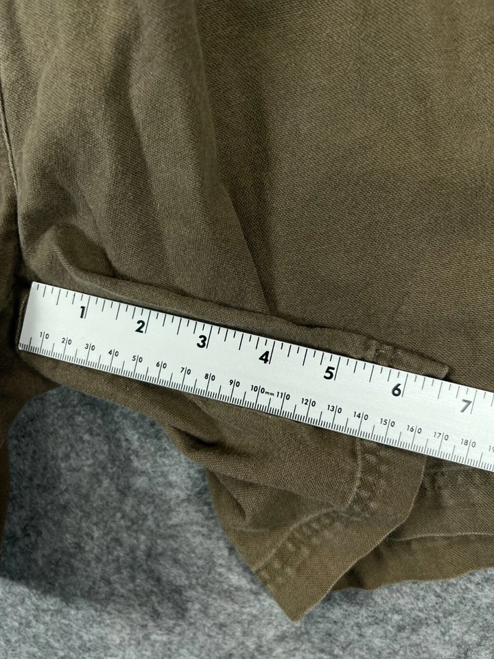 Pantalones Cortos Westbound Para Mujer 12 Verde Carga Chino Sarga 100% Algodón Tiro Alto Informales Foto 4 de 4