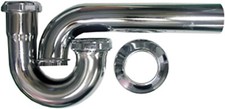 LASCO 03-3431 17-Gauge Plumbers P Trap 1 1/2-Inch Chrome Plated Brass New
