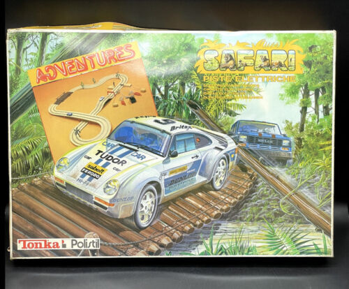 SLOT CAR PISTE TONKA POLISTIL ADVENTURES SAFARI ELECTRIC RACING TRACKS #LM - Picture 1 of 8