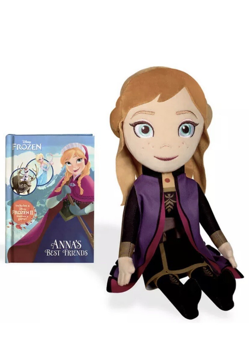 Frozen 2 II Anna Plush Doll \u0026 Book 