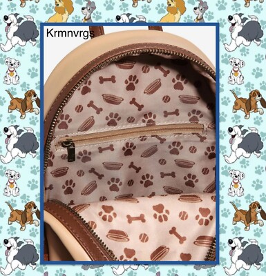 Loungefly Disney Dogs Corduroy Pocket Puppies Mini Backpack  display picture 3