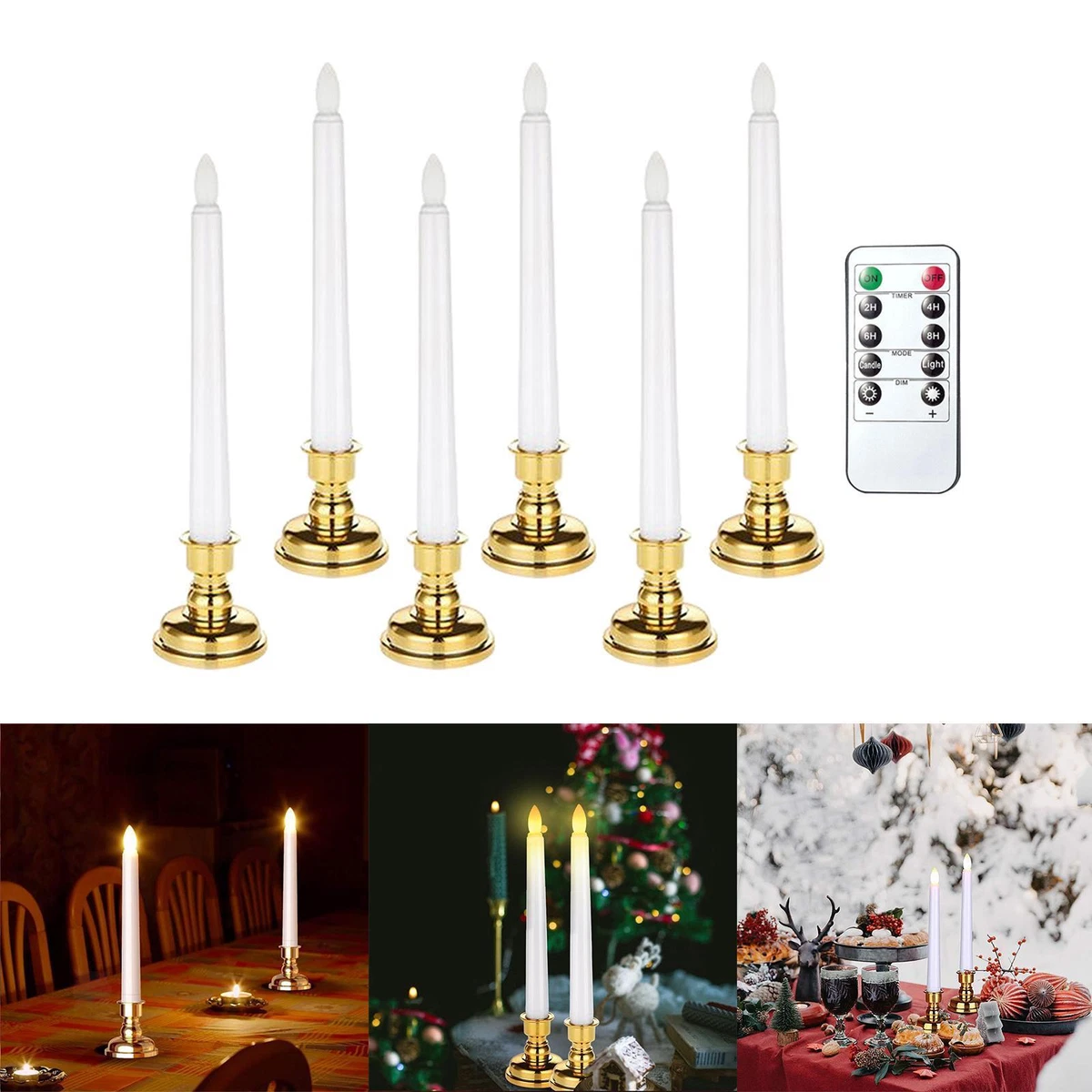 Solar powered window candle lights outlet