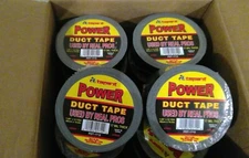 24 Rolls Industrial Black Duct Tape 2" X 12 Yards 17 Mil. Thick Water Resistant