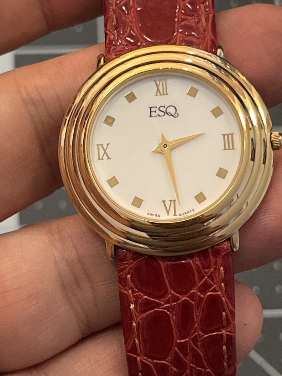 ESQ by Movado 200036 gold watch men's or ladies 34mm watch with