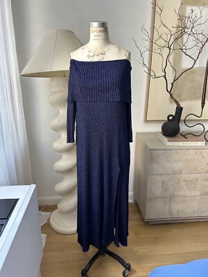 fitted lace wedding dress LOOBIS Women's 2024 Knit Long Sweater Dress Ribbed Knit Sweater Dress Navy  Blue at Amazon Women's Clothing store main image 0