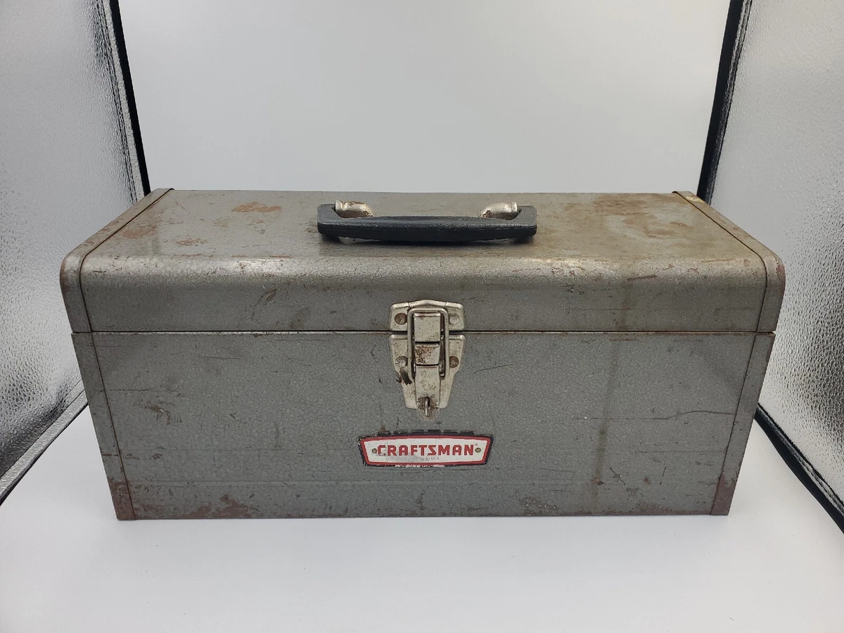 Vintage Craftsman Tool Box Crown Logo No. 65013 Sparkle Silver Flake