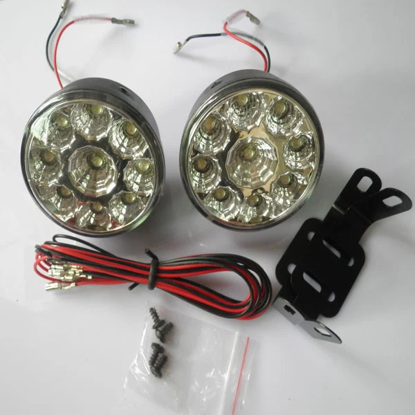 2x Fari Fendinebbia 12V Luci Diurne LED Faretti Fanali Universali per Auto Moto - Immagine 2 di 3
