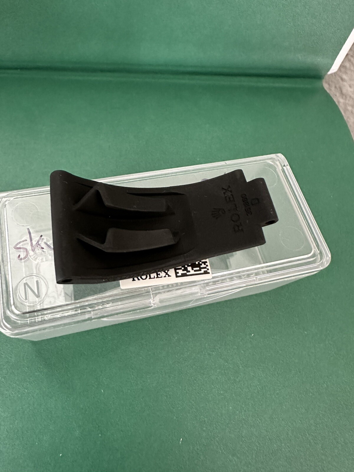 Brand New Rolex Skydweller Oysterflex 22mm Black Rubber Band 351860 SIZE D - Image 3