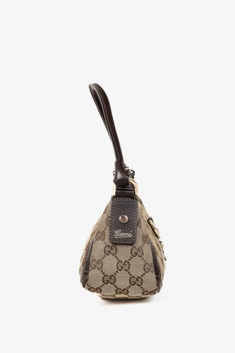Gucci Brown Monogram D Ring Abbey Pochette Shoulder Bag - Picture 3 of 13