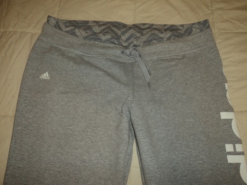 ADIDAS Climalite Pantaloni Tuta Donna TG 44/46 Colore Grigio Chiaro | eBay