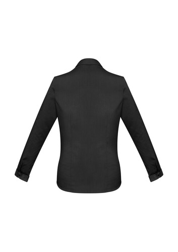5PC X LADIES SHIRT POLY COTTON Y-NECKLINE TURN BACK CUFF LONG SLEEVE SHIRT - Picture 9 of 11