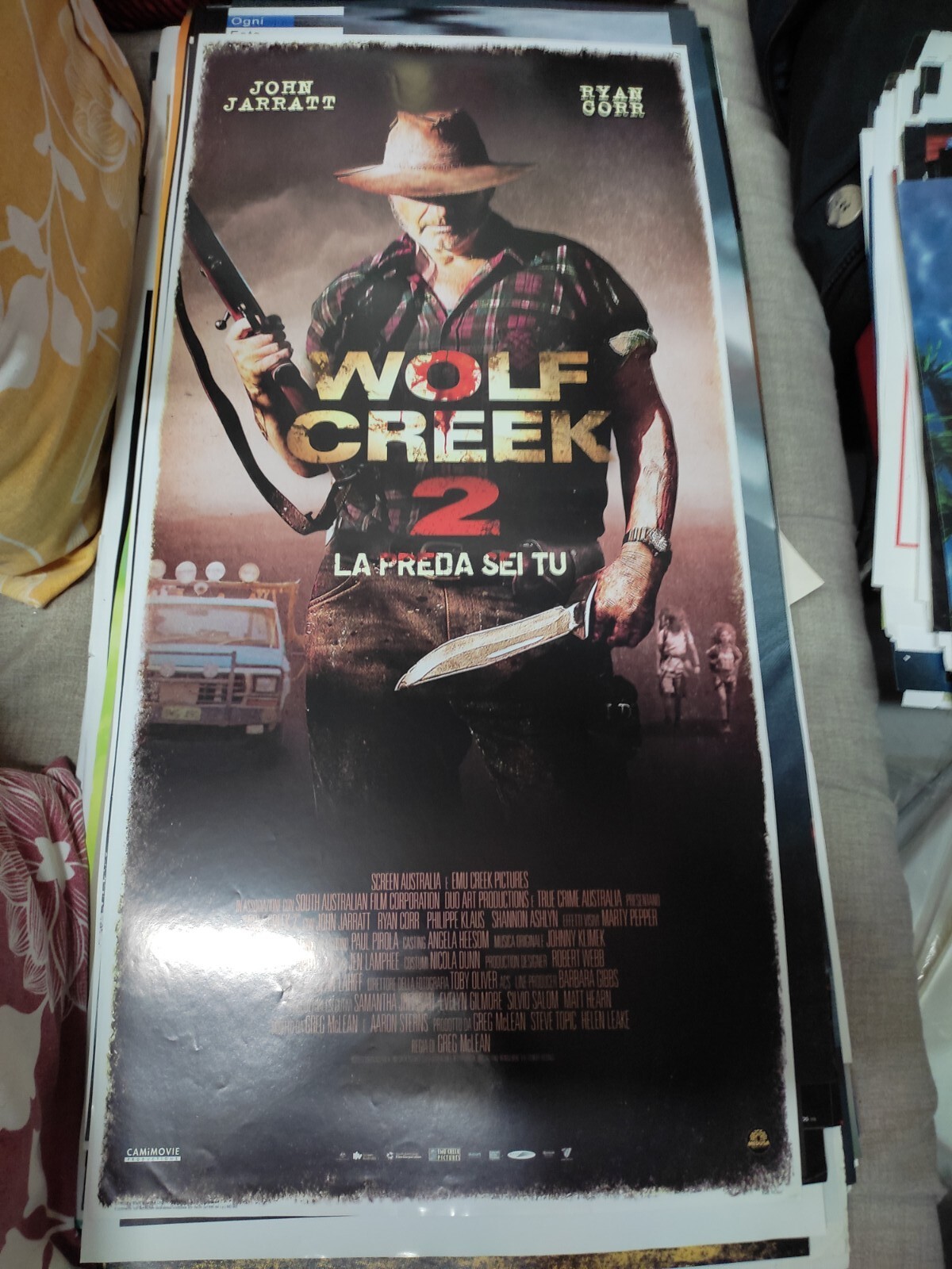 Locandina originale film Wolf Creek 2 (2014) - Regia di Greg McLean