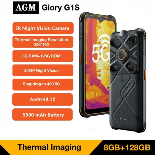 AGM Glory G1S Therm Imaging 5G Wytrzymały smartfon Android 11 8GB + 128GB 5500mAh - Zdjęcie 1 z 12