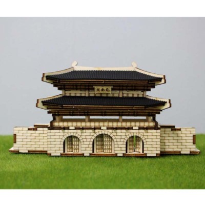 YoungModeler 1/250 Scale Gyeongbokgung Gwanghwamun Desktop Wooden Model Kit 