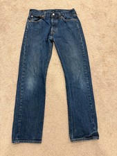 Levi's 501 Original Fit Men's Jeans W30 L30 Medium Wash Button Fly Straight Leg