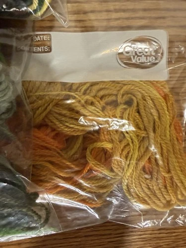 Mixed Scrap Yarn & Crewel Thread Craft Destash Lot image 8