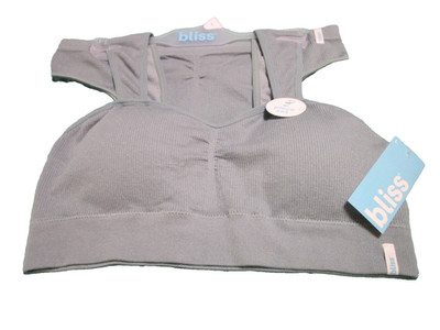 bliss Women's SZ L- blue bra/Panty Set-rayon/spandex-very soft-NWT RET.38.00